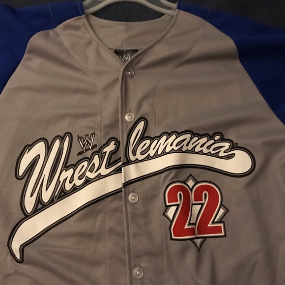 wwe baseball jersey